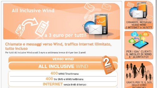 Wind, la nuova All Inclusive e le nuove offerte ricaricabili e abbonamento