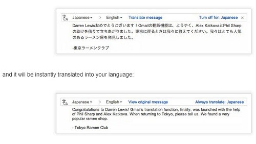 Gmail: traduzione automatica con Google Translate