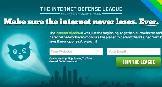 Web, scende in campo la Internet Defense League