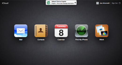 Apple, notifiche push anche su iCloud.com