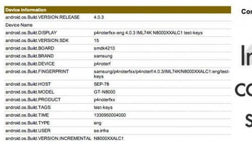 Samsung Galaxy Note 2 con processore quad core?