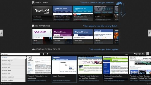 Yahoo lancia il browser Axis