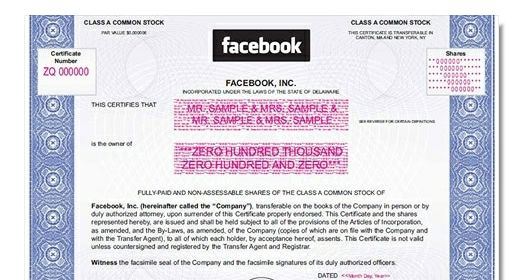 Vuoi comprare una azione Facebook?