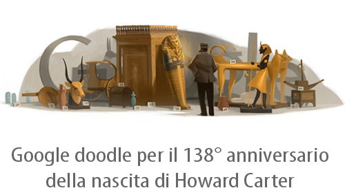 Howard Carter, un Google doodle dall'antico Egitto