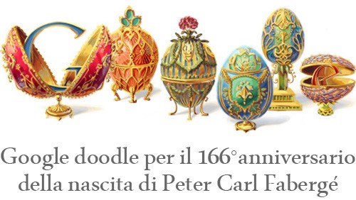 Peter Carl Fabergé celebrato con un Google doodle