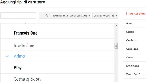 Google Docs: 450 nuovi font e 60 template