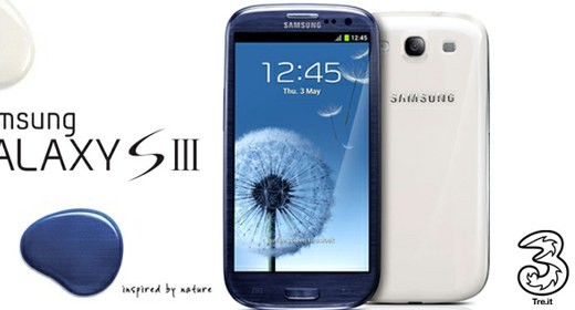 Samsung Galaxy S III, l'offerta 3 Italia