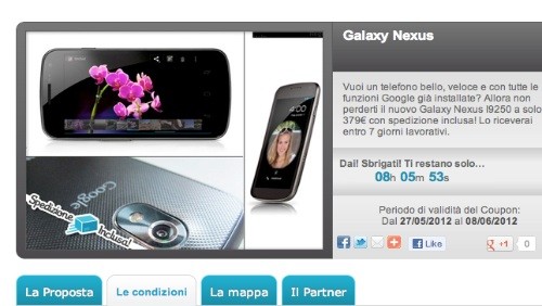 Groupalia: Galaxy Nexus a 379 euro