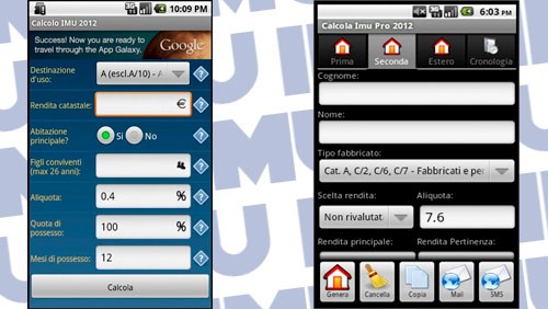 Google Play: applicazioni Android per calcolare IMU-ICI