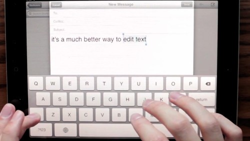 iPad, un prototipo per migliorare la tastiera virtuale