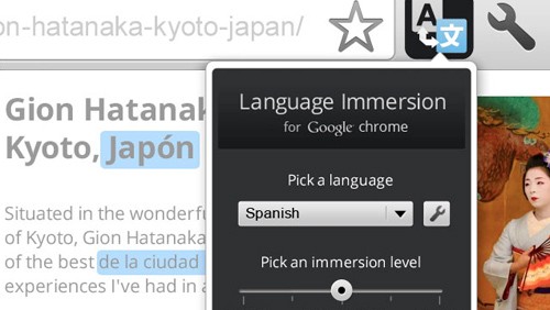 Language Immersion, imparare le lingue con Chrome