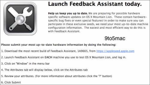 OS X Mountain Lion, update per le componenti hardware