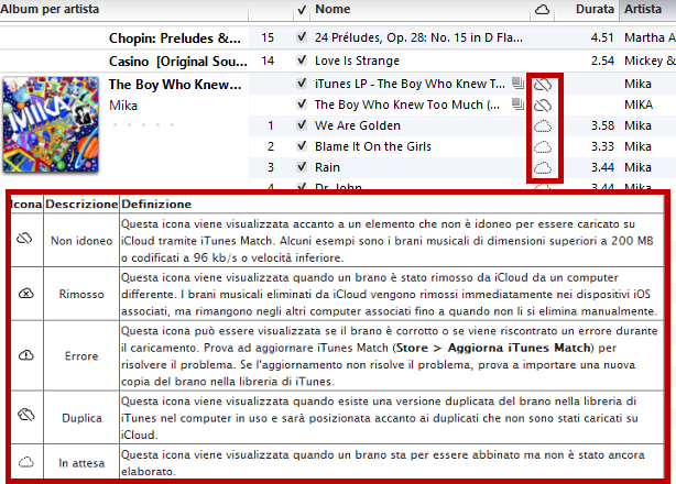 Usare iTunes Match: passo 7 Usare iTunes Match: passo 7