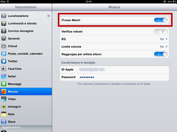 Usare iTunes Match: passo 9 Usare iTunes Match: passo 9