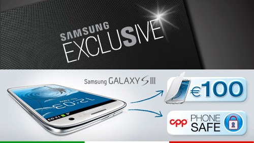Samsung Galaxy S3 regala 100 euro di accessori