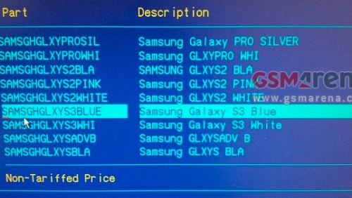 Samsung Galaxy S3 disponibile con scocca bianca o blu