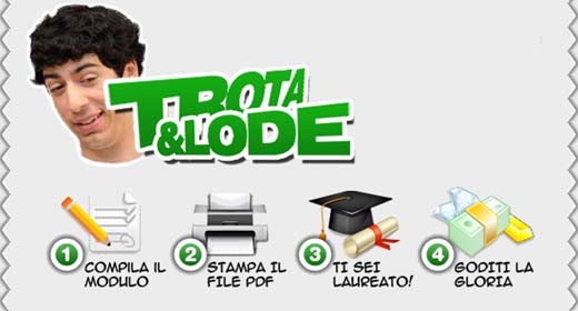 Trota e lode, sul Web per una laurea fai-da-te