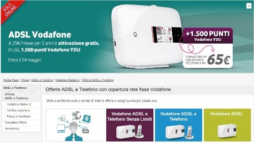 Vodafone: 1500 punti Vodafone You in regalo per chi sceglie un nuovo abbonamento Internet e voce