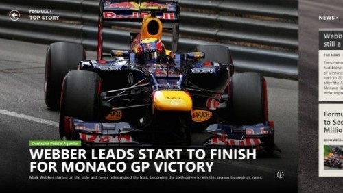 Windows 8: le applicazioni News, Sports e Travel