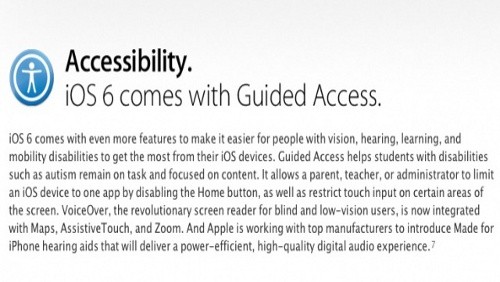 iOS 6, Guided Access in video