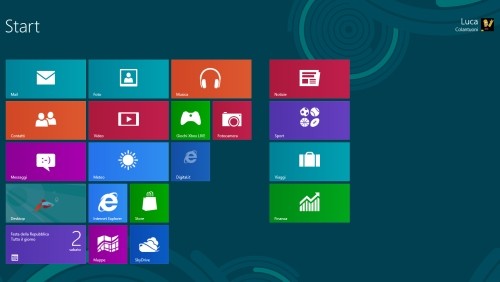 Windows 8, funzionamento della tastiera touch