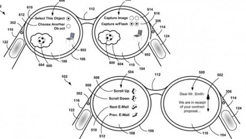 Google Glass, un brevetto per il trackpad