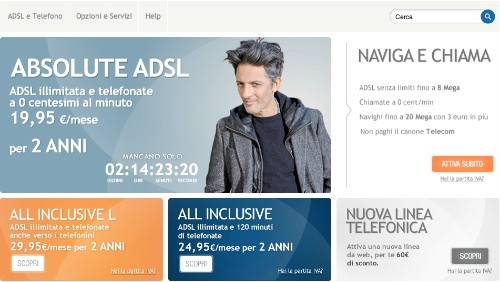 Infostrada: canone scontato per 2 anni per Absolute ADSL e All Inclusive