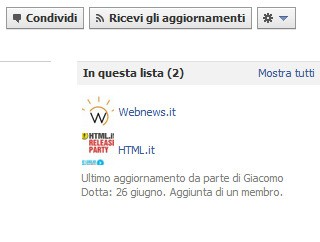 Lista di interesse - Tecnologia e Internet