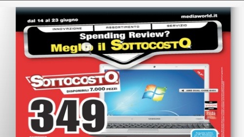 Mediaworld lancia il sottocosto sino al 23 giugno