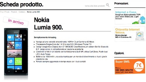 Nokia Lumia 900: le offerte in abbonamento di 3 Italia
