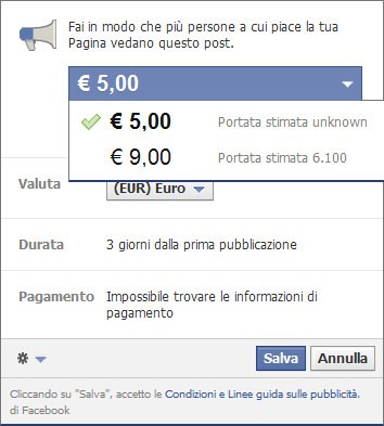 Box per l'avvio della promozione