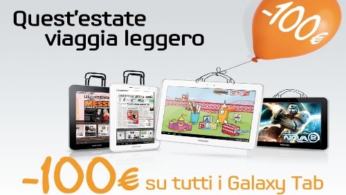 Samsung Italia sconta di 100 euro tutti i suoi tablet PC sino al 31 luglio