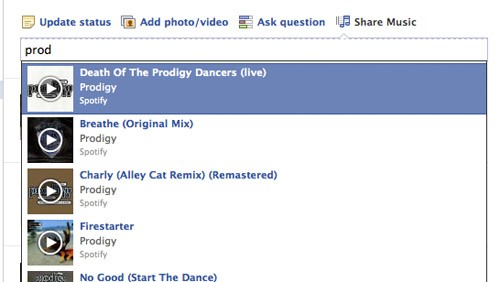 Facebook: un pulsante per condividere musica