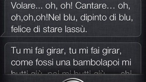 Siri canta Volare e Patty Pravo