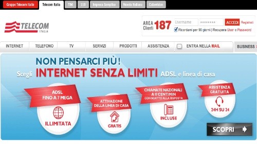 Telecom Italia: Internet Senza Limiti in promozione sino al 31 agosto