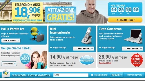 TeleTu: Tutto per Te a soli 18,90 euro al mese per due anni