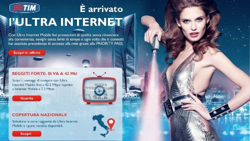 TIM Ultra Internet per navigare sul Web sino a 42.2 Mbit