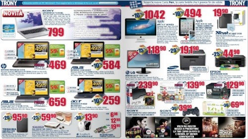 Trony, continuano gli sconti fino al 30%