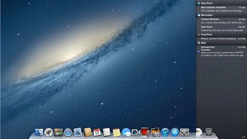 OS X Mountain Lion, un Centro Notifiche social