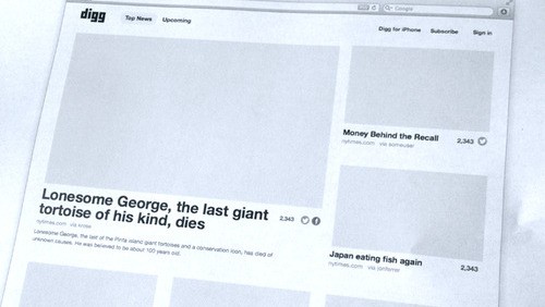Digg, ecco il nuovo look in anteprima