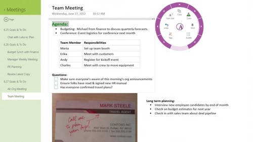 OneNote MX, blocco note digitale per Microsoft Surface