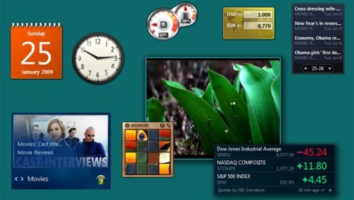 Windows 7, Microsoft consiglia di disattivare i gadget