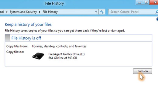 Windows 8 File History