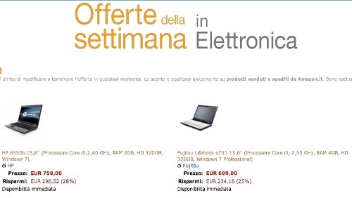 Amazon Italia: le offerte di elettronica della settimana