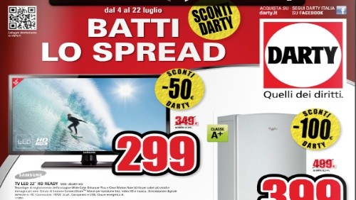 Darty lancia il suo nuovo volantino delle offerte per il mese di luglio