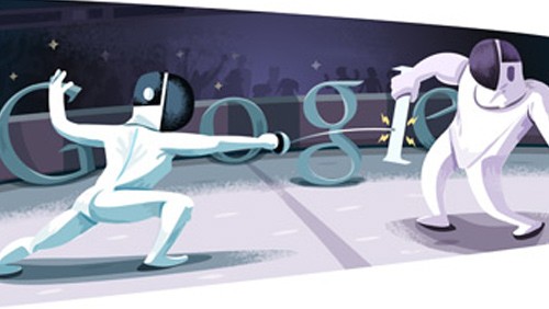 Olimpiadi di Londra 2012, un doodle per la scherma
