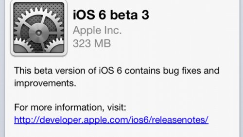 iOS 6 Beta 3: solo 500 app installabili