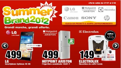 Mediaworld Summer Brand: ogni settimana grandi offerte su molti prodotti di elettronica