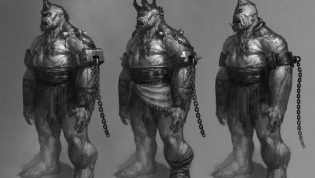 God of War: Ascension - immagini di gioco e bozzetti su Polifemo