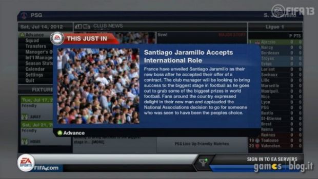 FIFA 13: nuove immagini e informazioni sulla modalità Carriera